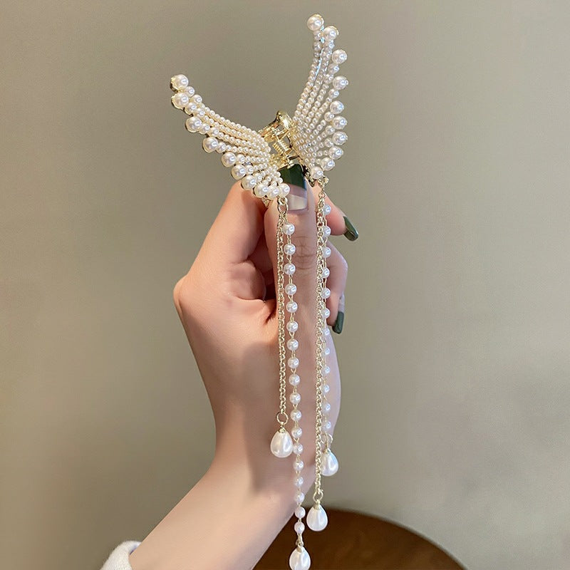 UrCoolest Pearl Butterfly Hair Clip