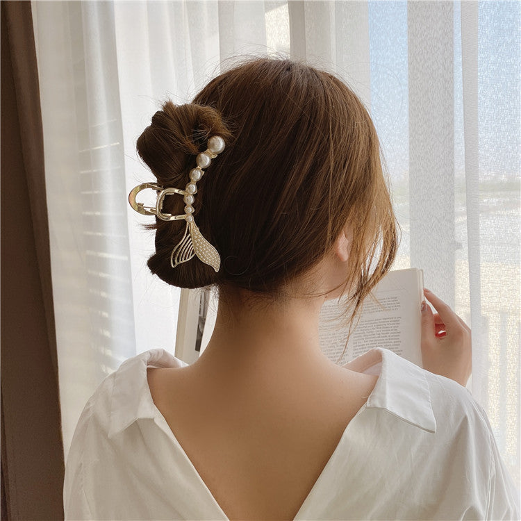 UrCoolest Multi-Layer Pearl Bow Hair Clip Pearls